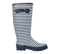 Regatta Womens/Ladies Fairweather III Contrast Striped Wellington Boots (Navy/White) - Size UK 6