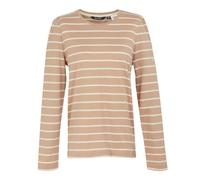 (12 UK, Warm Taupe/Light Vanilla) Regatta Womens/Ladies Federica II Stripe Long-Sleeved T-Shirt