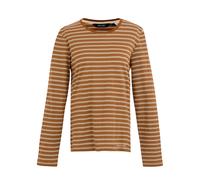 Regatta Womens/Ladies Federica Stripe Long-Sleeved T-Shirt (Glazed Ginger/Light Vanilla) - Orange - Size 24 UK