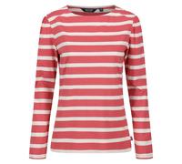 Regatta Women's Federica Stripe Long-Sleeved T-Shirt - Mineral Red/Light Vanilla - Mineral Red/Light Vanilla - 16 UK