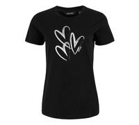 Regatta Womens/Ladies Filandra IX Foil Heart T-Shirt (Black) - Size 18 UK