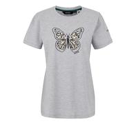 Regatta Womens/Ladies Filandra VX Butterfly T-Shirt (Grey Marl) - Size 24 UK