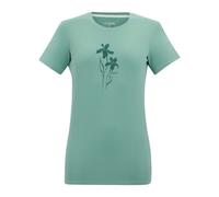 Regatta Womens Fingal Flowers Stretch T-Shirt - Ivy Moss - 8 UK - Ivy Moss - 62% Polyester/30% Recycled Polyester/8% Elastane