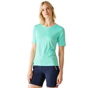 Regatta Women's Quick-drying Fingal II V-neck T-shirt Aruba Blue, Size: 12