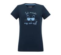 Regatta Womens/Ladies Fingal Slogan Cat T-Shirt8 UK Navy Blue RG12955