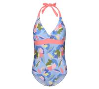 Regatta Womens/Ladies Flavia II Abstract Floral One Piece Swimsuit - Blue/Green/Pink - Blue/Green/Pink - 8 UK