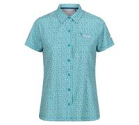 Regatta Womens/Ladies Floral Packaway Short-Sleeved Travel Shirt - Tahoe Blue - Tahoe Blue - 10 UK