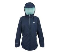 Regatta Womens/Ladies Hamara IV Waterproof Jacket - Navy/Icy Morn - 16 UK - Navy/Icy Morn - 100% Polyester
