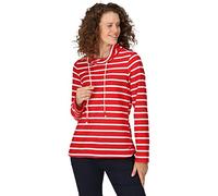 Regatta Womens/Ladies Helvine Striped Sweatshirt (16 UK) (Miami Red/White)