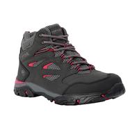 Regatta Womens/Ladies Holcombe IEP Mid Hiking Boots (Ash/Pink Potion) - Black/Dark Grey material_Synthetic - Size UK 6