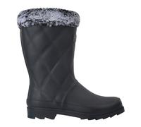 Regatta Womens/Ladies Luxley Faux Fur Lined Mid Cut Wellington Boots (Black) material_Synthetic - Size UK 4