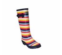 Regatta Womens/Ladies Ly Fairweather II Tall Durable Wellington Boots (Multicoloured Stripe) - Multicolour Rubber - Size UK 3