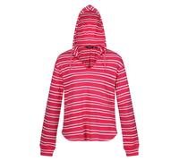 Regatta Women's Minerve Stripe V Neck Hoodie - Hot Pink/White - Hot Pink/White - 12 UK