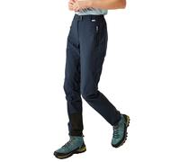Regatta Womens/Ladies Mountain Hiking Trousers (Navy/Navy) - Size 16 Short