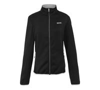 Regatta Womens/Ladies Newhill II Full Zip Fleece Jacket - Black/Oyster Mushroom - Black/Oyster Mushroom - 18 UK