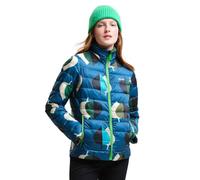 Regatta Orla Kiely Printed Baffled Jacket Elm Leaves Teal, Size: 16