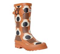 'Orla Kiely' Quarter Wellies Regatta Brown 3
