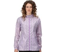 Regatta Women's Printed Pack It III Waterproof Jacket - Purple purple 14