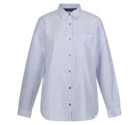 Regatta Womens/Ladies Primevere Striped Shirt (Hydrangea Blue) - Blue/Dark Grey - Size 12 UK