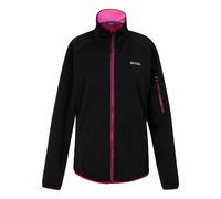 Regatta Womens/Ladies Ravenhill Full Zip Fleece Top (Black/Pink Potion) - Size 14 UK