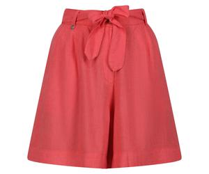 Regatta Womens/Ladies Sabela Paper Bag Shorts (Peach Bloom) - Size 18 UK