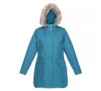 Regatta Womens/Ladies Sabinka Faux Fur Trim Parka (Dragonfly) - Blue - Size 10 UK