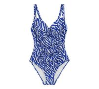 Regatta Womens/Ladies Sakari Abstract Tummy Control One Piece Swimsuit - Brightest Blue - 26 UK - Brightest Blue - 85% Polyester/15% Elastane