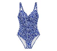 Regatta Womens/Ladies Sakari Abstract Tummy Control One Piece Swimsuit - Brightest Blue - Brightest Blue - 10 UK