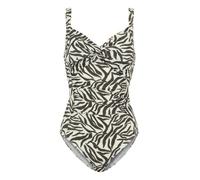 Regatta Womens/Ladies Sakari Zebra Print Tummy Control One Piece Swimsuit (Tonal Grey) - Multicolour - Size 10 UK