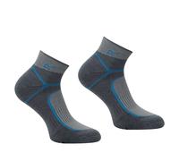 Regatta Womens/Ladies Trail Merino Mix Ankle Socks (Dark Steel/Storm Blue) - Dark Grey - Size UK 6-8