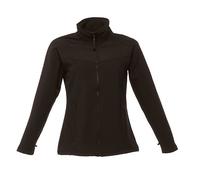 Regatta Womens Ladies Uproar Softshell Wind Resistant Jacket - Black - Size 14 UK