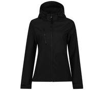 Regatta Womens/Ladies Venturer 3 Layer Hooded Soft Shell Jacket - Black - 16 UK - Black - 100% Polyester