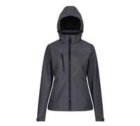 Regatta Women's Venturer Hooded Soft Shell Jacket - Seal Grey/Black - Seal Grey/Black - 12 UK