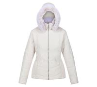 Regatta Womens/Ladies Wildrose Baffled Padded Hooded Jacket (Light Vanilla) - White - Size 12 UK