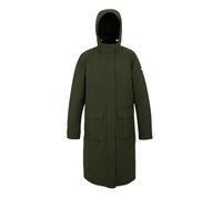 Regatta Womens/Ladies Yarli Longline Waterproof Jacket (Dark Khaki/Light Vanilla) - Size 8 UK