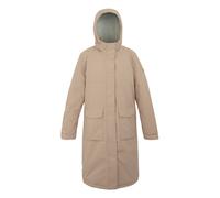 (18 UK, Warm Taupe/Light Vanilla) Regatta Womens/Ladies Yarli Longline Waterproof Jacket