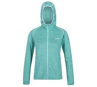 Regatta Womens Yonder Full Zip Grid Fleece Hoody - Green - Size 14 UK