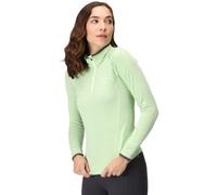 Regatta Womens Ladies Yonder Half Zip Long Sleeve Moisture Wicking Top - Green - Size 14 UK