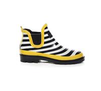 Regatta Womens Harper Low Rise Wellington Boots - Navy/Lemon - 4 UK