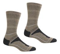 Regatta Womens 2 Pack Samaris 3 Season Sock Moccasin Briar, Size: UK3-5
