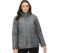 Regatta Womens Leighton Waterproof Jackets Storm Grey Chalk 3XL
