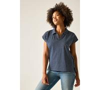 Regatta Women's Lorana Collared Cap Sleeved T-Shirt in Navy | Size: 10 Regatta Navy 10
