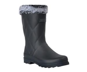 Regatta Womens Luxley Faux Fur Lined Mid Cut Wellington Boots - Black - 3 UK - Black - 100% Mixed
