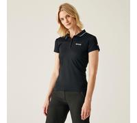 Women's Regatta Womens Maverick V Quick Drying Wicking Polo Shirt - Black - Size: 16