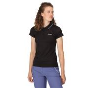 Regatta Women's Maverick V Tipped Logo Polo in Jet Black | Size: 20 Regatta Jet Black 20
