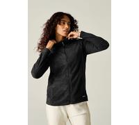 Regatta Women's Mayse Full Zip Lightweight Marl Fleece in Jet Black | Size: 10 Regatta Jet Black 10