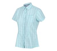 Regatta Womens Mindano V Button Down Shirt, CoolAquCheck, X-Small