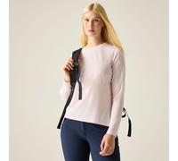 Regatta Women's Mindo Anti-Insect Long Sleeved Mesh T-Shirt in Pale Pink | Size: 16 Regatta Pale Pink 16