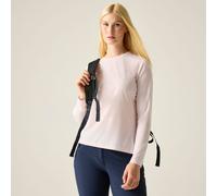 Regatta Women's Mindo Anti-Insect Long Sleeved Mesh T-Shirt in Pale Pink | Size: 12 Regatta Pale Pink 12