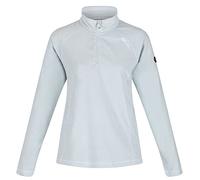 Regatta Womens Montes Lightweight Half Zip Mini Stripe Micro Fleece, Ice Blue/White, UK 14